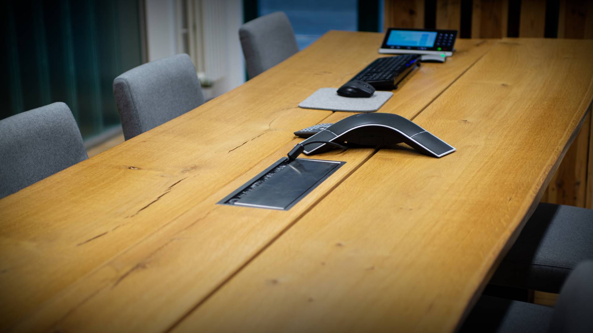 Table in the conference room