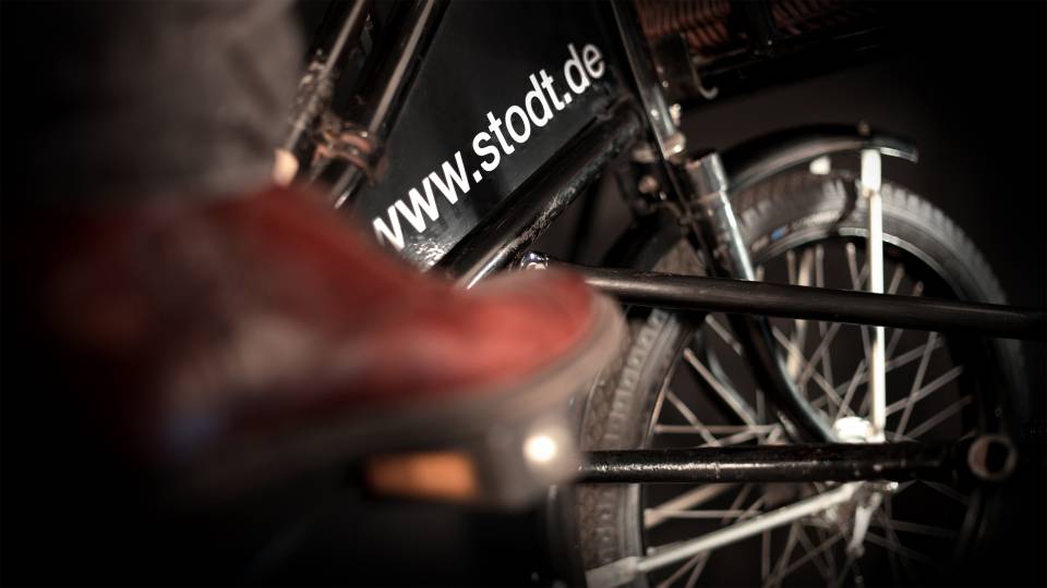 closeup of bike