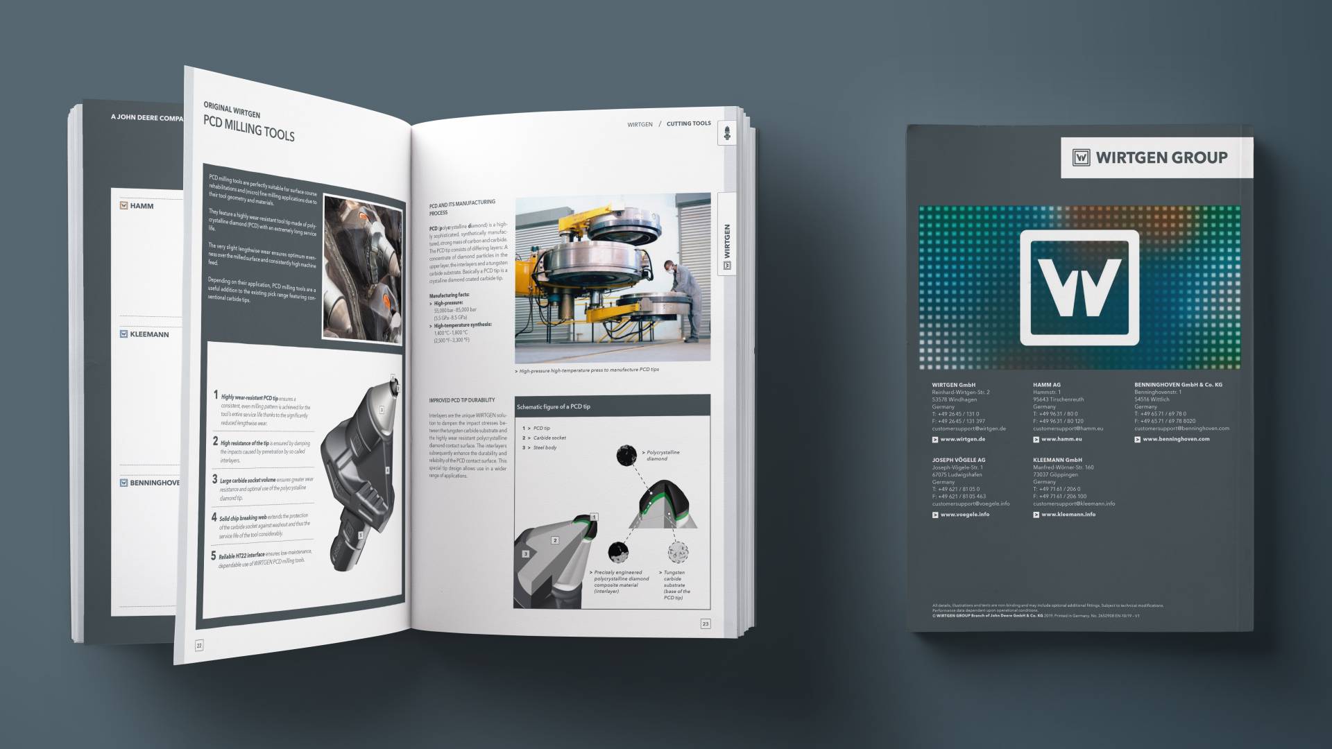 Page open and back of the Parts and More catalogue