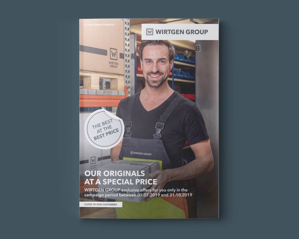 Promotion flyer for spare parts of the WIRTGEN GROUP – cover