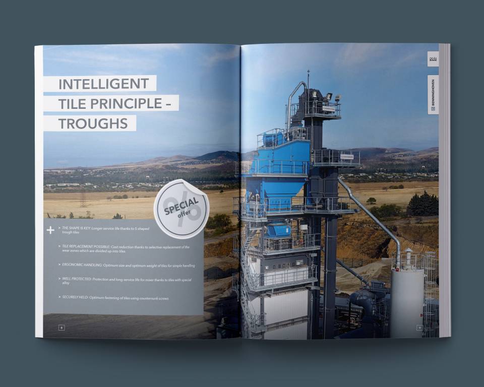 Open promotion flyer for spare parts of the WIRTGEN GROUP