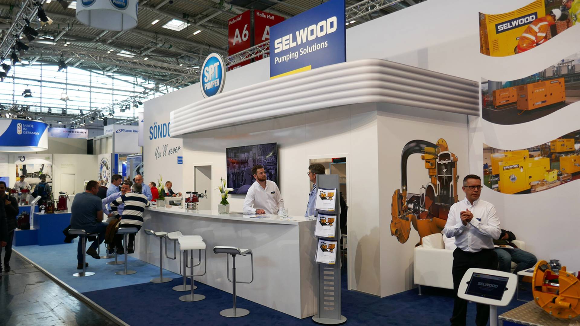 Messestand Söndgerath Pumpen auf der bauma 2019