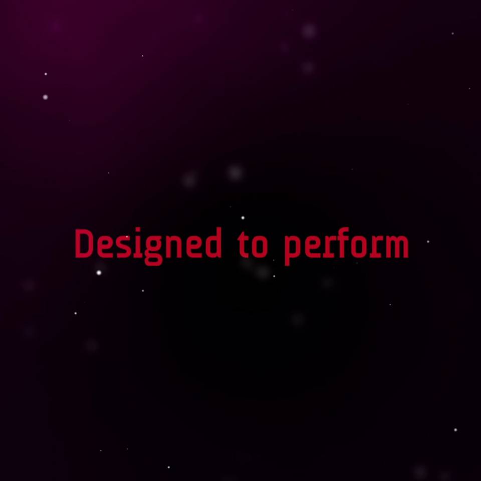 KENDA’s slogan in red on a black background