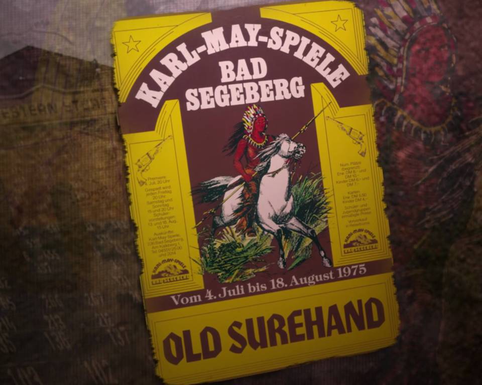 Old poster from 1975 Old poster of “Old Surehand”