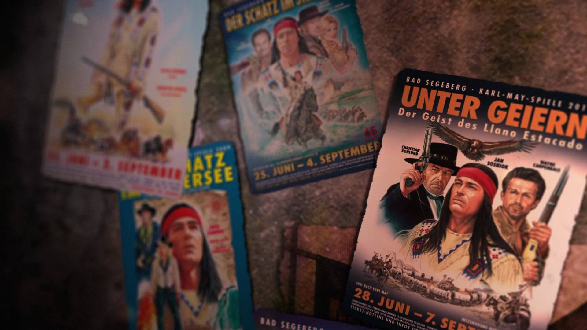 Verschiedene Winnetou-Plakate Diverse Winnetou Plakate