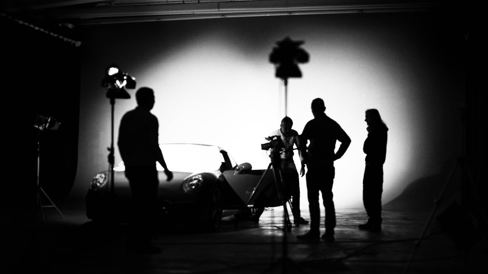 Impressionen vom Dreh mit Porsche und Kamerateam