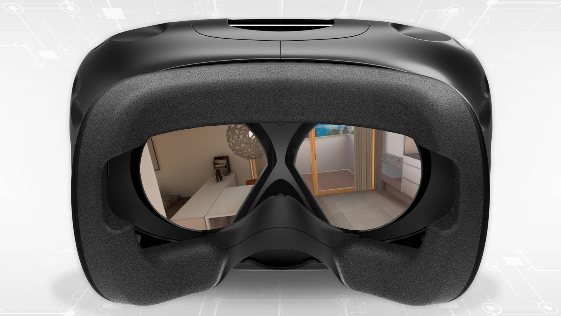 VR glasses with a view into the apartment DAVID