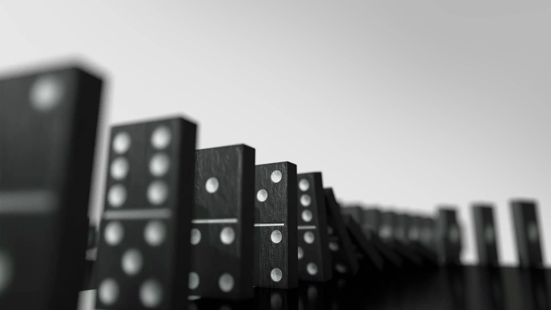 Black and white photo of dominoes