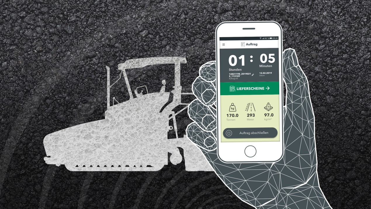 die WITOS Paving App Screenshot der WITOS Paving App