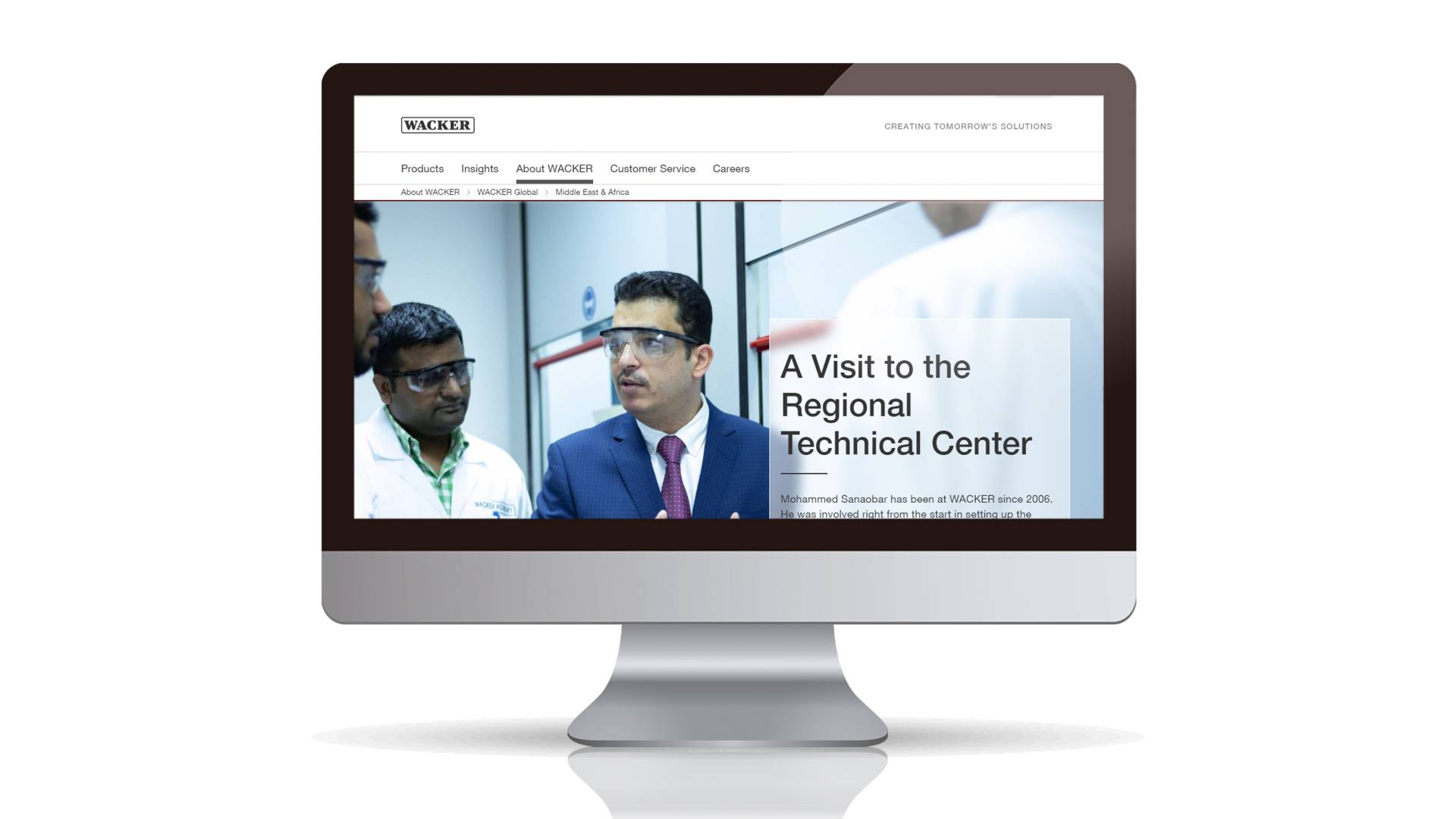 Regional sites for Wacker China Laptop with regional pages Wacker China