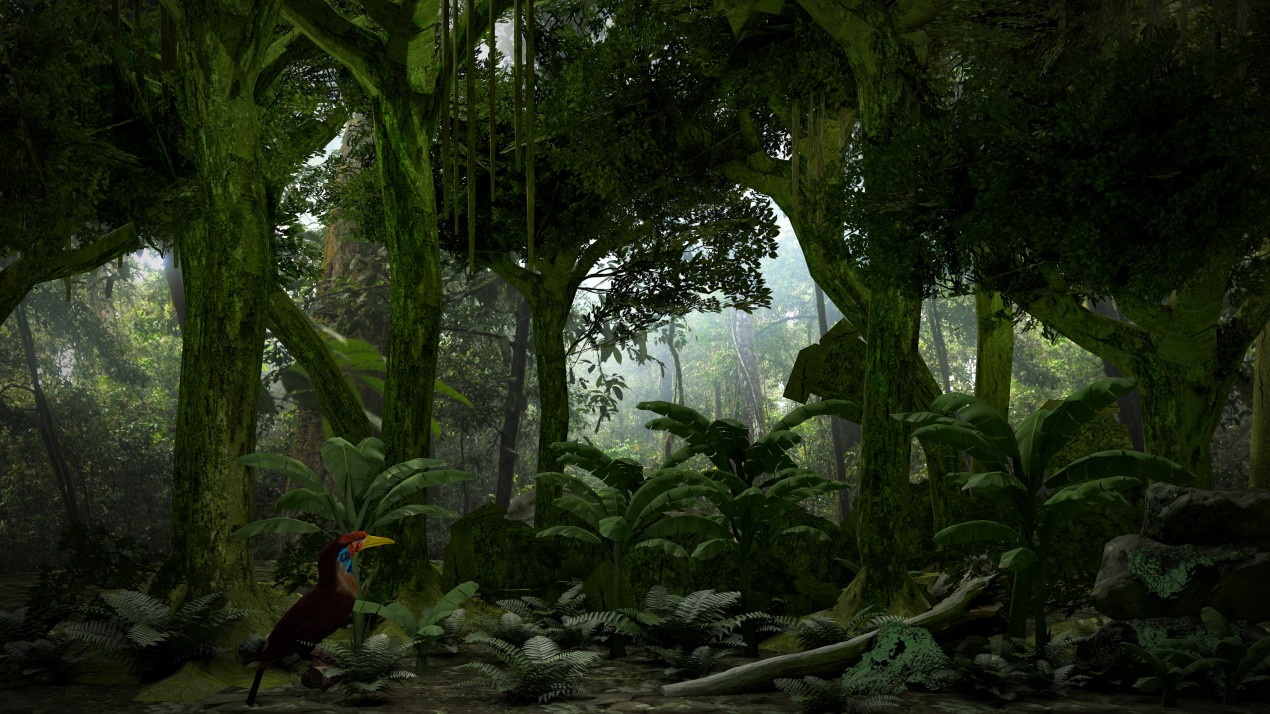 Virtual rainforest