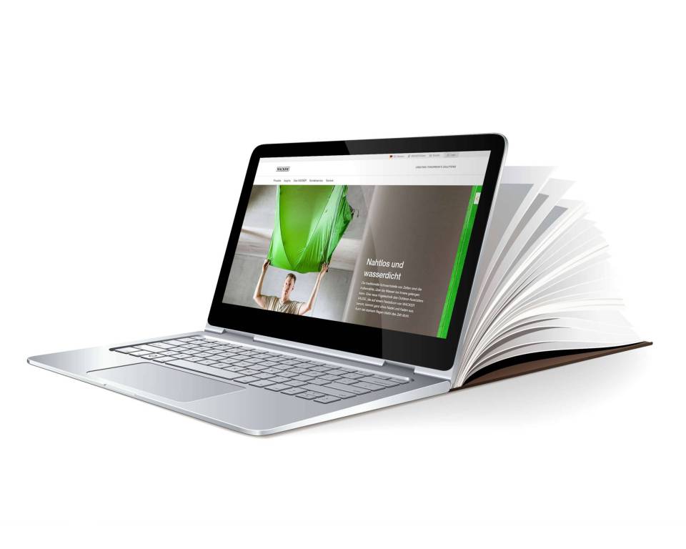 Laptop mit einem WACKER Artikel Laptop mit einem WACKER Artikel