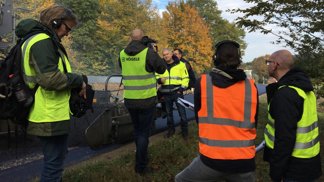 Menschen bei einem Dreh