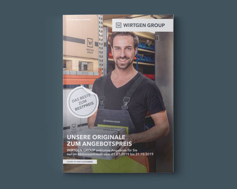 Aktionsflyer für Ersatzteile der Wirtgen Group - Cover